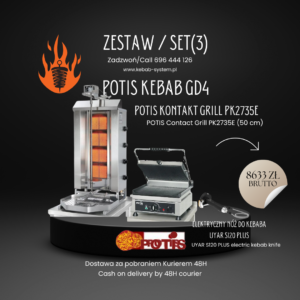 Zestaw SET 3 (Zestaw 1x GD4+Kontakt Grill PK2745e+Nóż uyar 120)